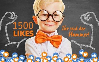 1500 Likes für Facebook-Seite podo consulting